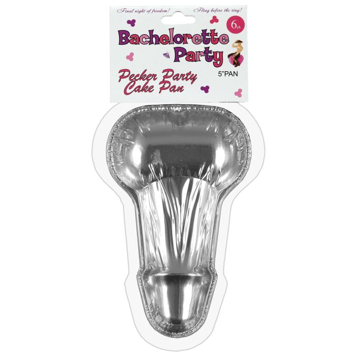 Bachelorette Disposable Peter Party Cake Pan Small - Pack of 6