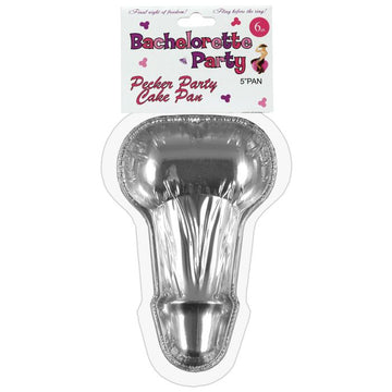 Bachelorette Disposable Peter Party Cake Pan Small - Pack of 6