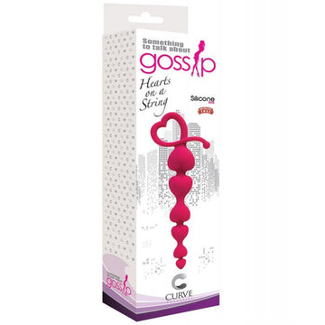 Curve Toys Gossip Hearts on a String - Magenta