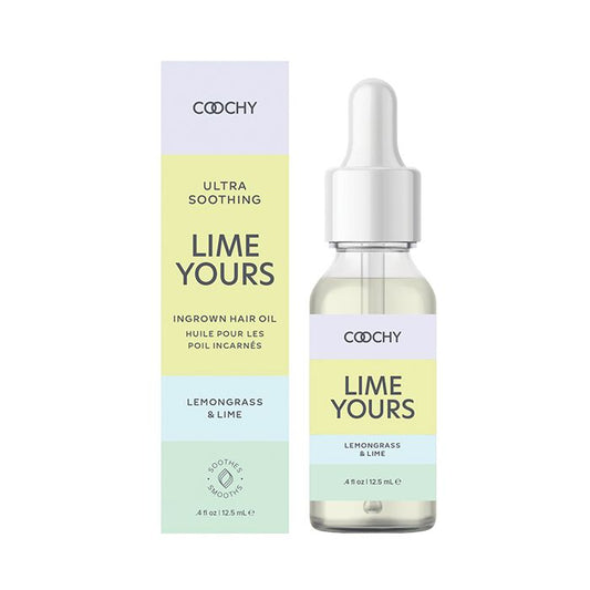 COOCHY Ultra Soothing Ingrown Hair Oil- Lime Yours - .5 oz Lemongrass Lime