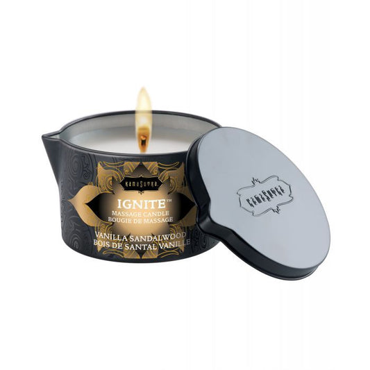 Kama Sutra Ignite Massage Soy Candle - Vanilla Sandalwood