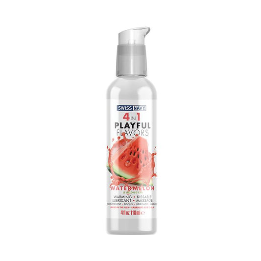 Swiss Navy 4 in 1 Playful Flavors Watermelon - 4 oz