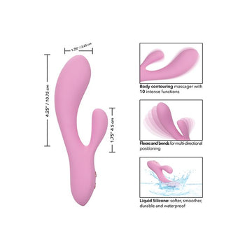 Contour Zoie Flexible Dual Massager - Pink