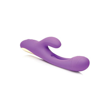 Tri-Flick Flicking Rabbit Vibrator - Purple