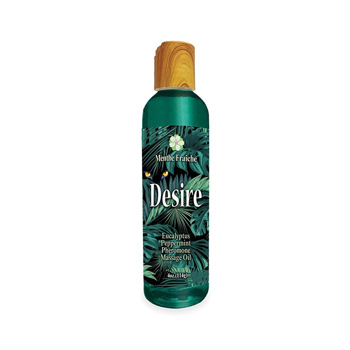 Desire Pheromone Massage Oil - 4 oz Eucalyptus Peppermint