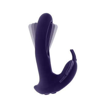 Lord of the Wings Flapping & Vibrating Stimulator - Purple